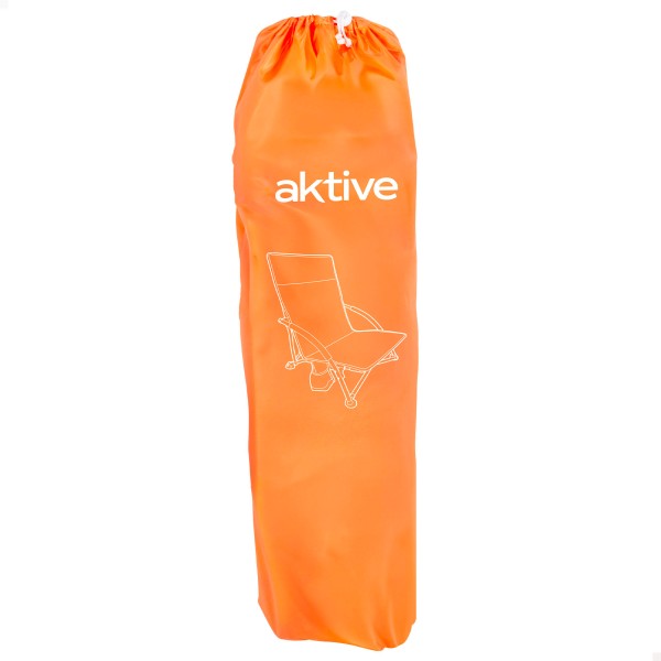 Aktive Cadeira de praia dobrável com bolso lateral | Distria