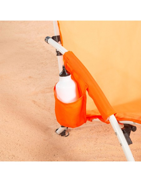 Aktive Cadeira de praia dobrável com bolso lateral | Distria