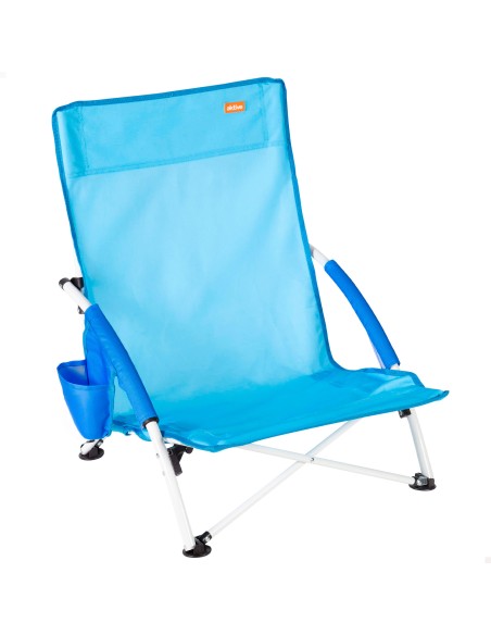 Cadeira de praia dobrável azul marinho Aktive | Distria