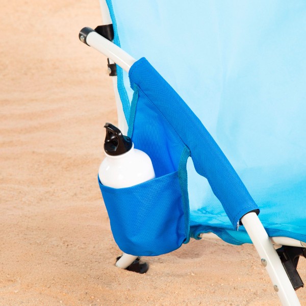 Cadeira de praia dobrável azul marinho Aktive | Distria
