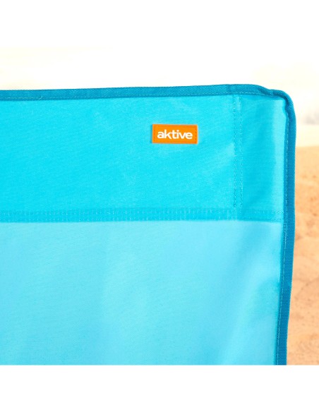 Cadeira de praia dobrável azul marinho Aktive | Distria
