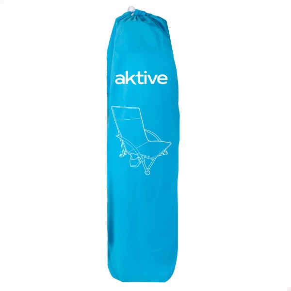 Cadeira de praia dobrável azul marinho Aktive | Distria