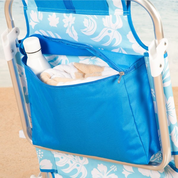 Aktive Cadeira de praia dobrável com múltiplas posições e bolsos | Distria