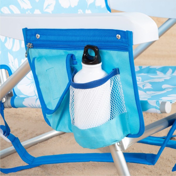 Aktive Cadeira de praia dobrável com múltiplas posições e bolsos | Distria