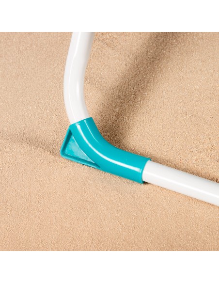 Cadeira de praia dobrável azul 48x58x76 cm Aktive | Distria