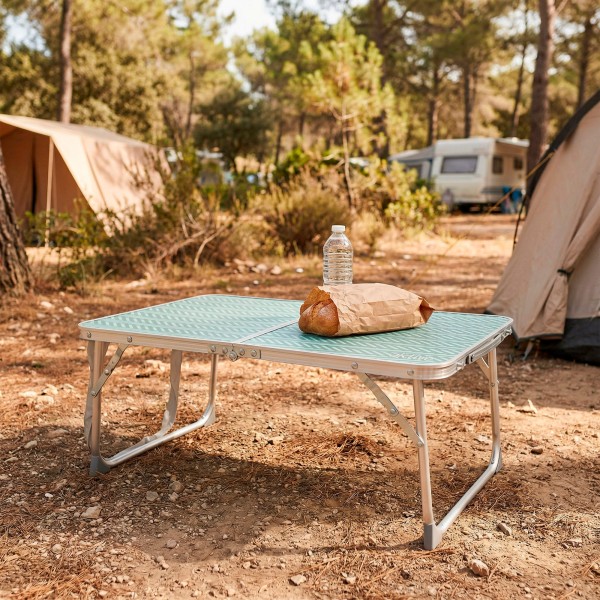 Aktive Mesa dobrável baixa de alumínio 60x40x25 cm | Distria