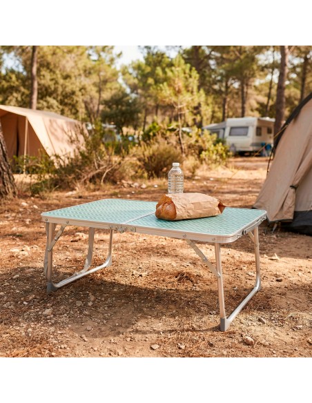 Aktive Mesa dobrável baixa de alumínio 60x40x25 cm | Distria