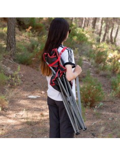 Cadeira camping dobrável com porta-copos 47x47x82 cm Aktive | Distria 2