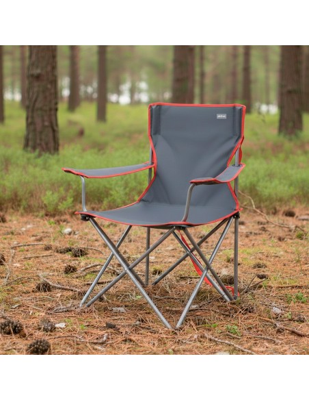 Cadeira camping dobrável com porta-copos 47x47x82 cm Aktive | Distria