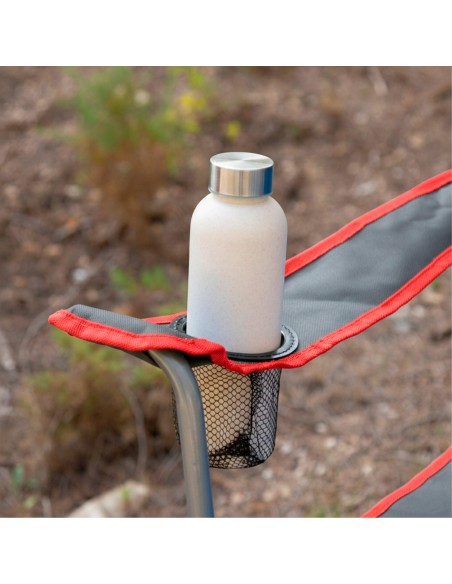 Cadeira camping dobrável com porta-copos 47x47x82 cm Aktive | Distria
