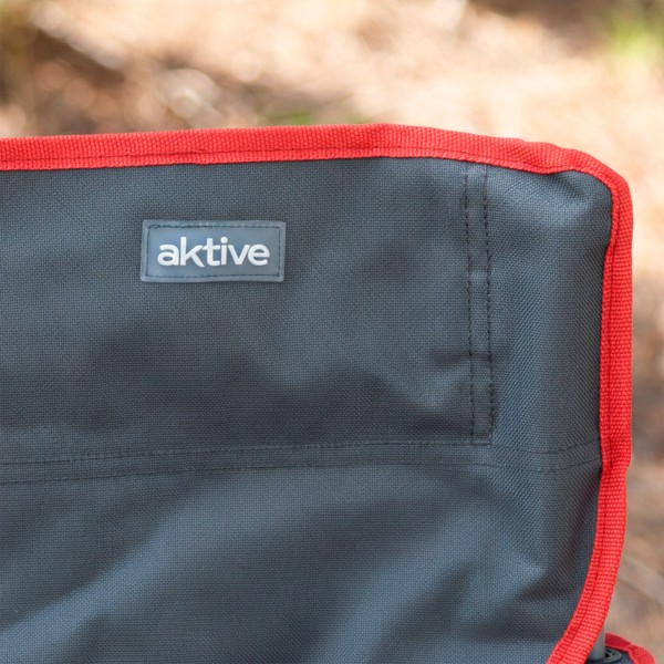 Cadeira camping dobrável com porta-copos 47x47x82 cm Aktive | Distria