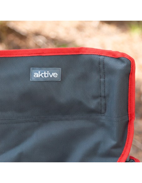 Cadeira camping dobrável com porta-copos 47x47x82 cm Aktive | Distria