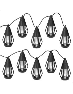 Cordão de luzes com 10 lanternas Aktive | Distria