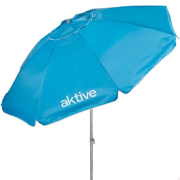 Guarda-sol de praia azul Aktive com proteção UV50 | Distria