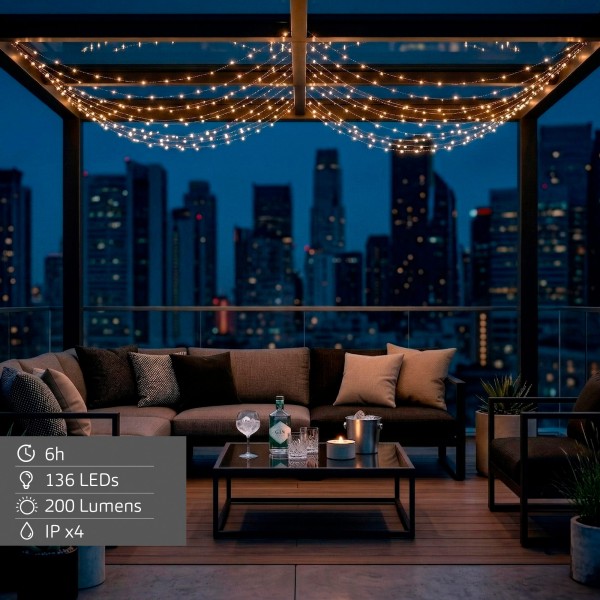 Luz LED 2 em 1 e guirlanda Aktive | Distria