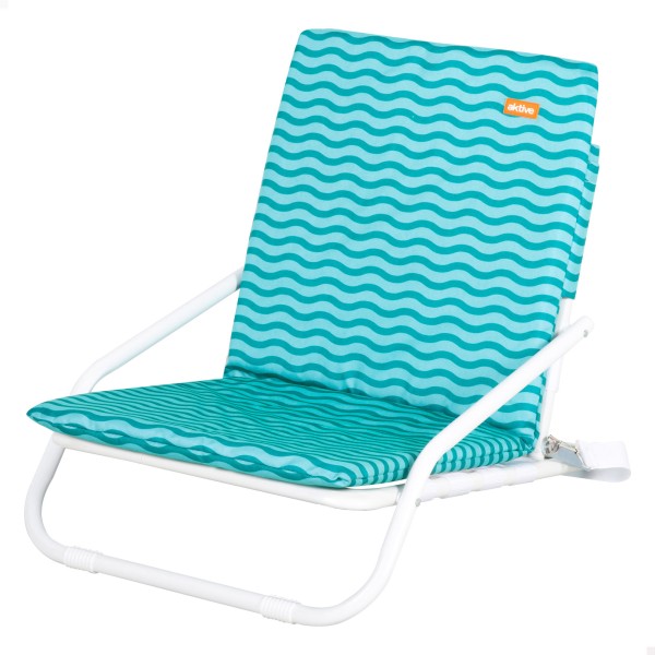 Cadeira de praia leve Aktive com pega azul | Distria
