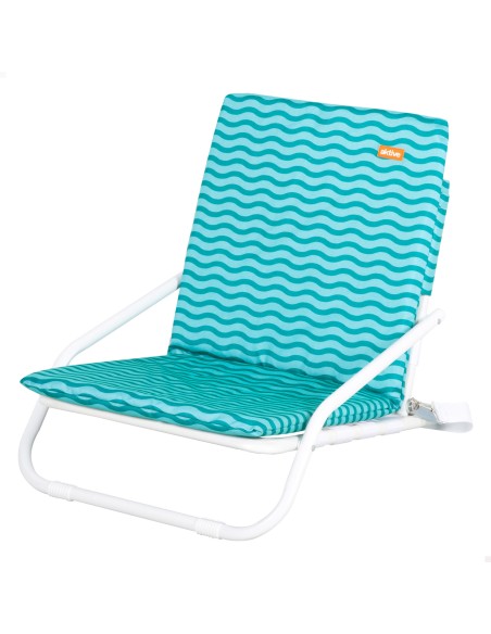 Cadeira de praia leve Aktive com pega azul | Distria