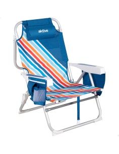 Cadeira de praia desdobrável Aktive anti-entalamento | Distria