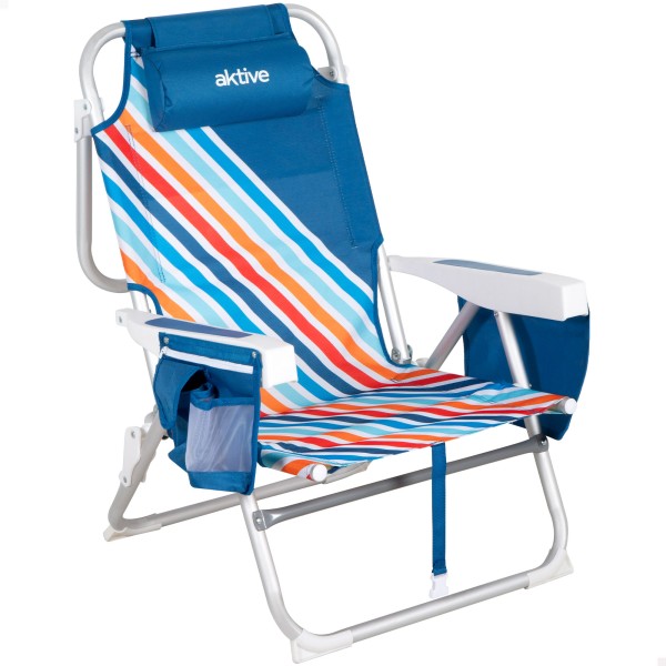 Cadeira de praia desdobrável Aktive anti-entalamento | Distria