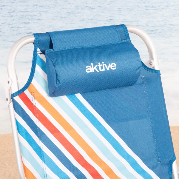 Cadeira de praia desdobrável Aktive anti-entalamento | Distria