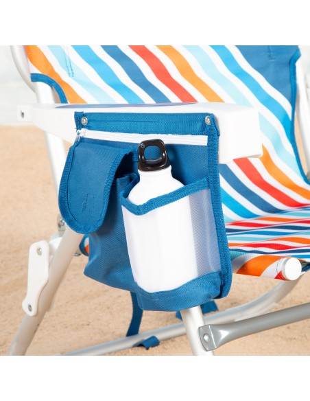 Cadeira de praia desdobrável Aktive anti-entalamento | Distria