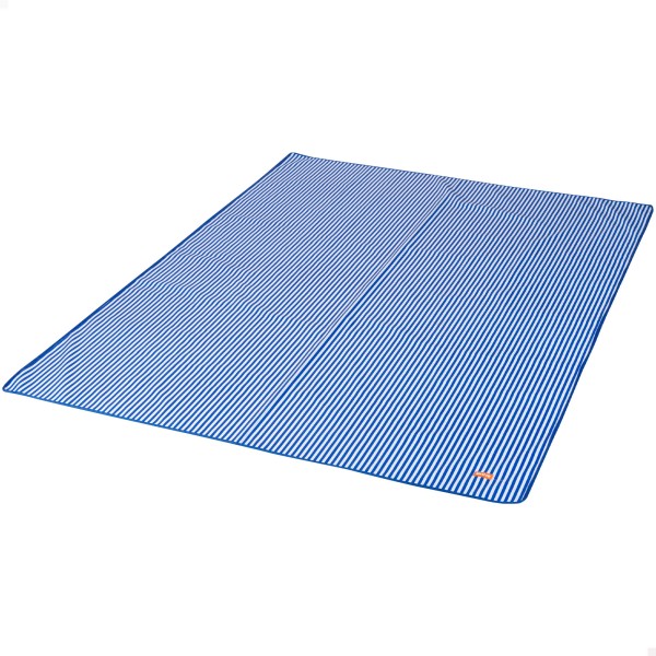 Tapete de praia dobrável Aktive às riscas 200x150 cm | Distria