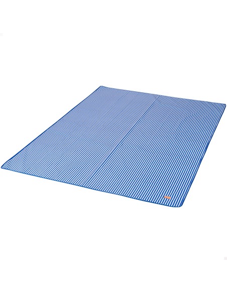 Tapete de praia dobrável Aktive às riscas 200x150 cm | Distria