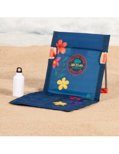 Esteira de praia reclinável Aktive estampada com encosto | Distria 2