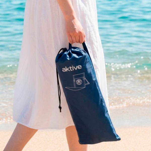 Esteira de praia reclinável Aktive estampada com encosto | Distria