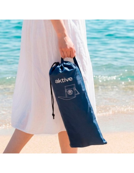 Esteira de praia reclinável Aktive estampada com encosto | Distria