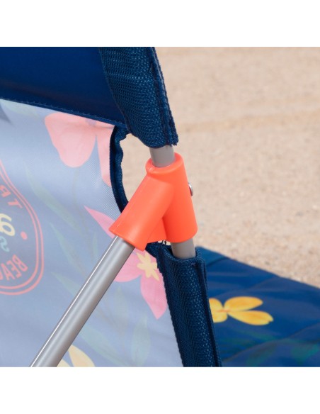 Esteira de praia reclinável Aktive estampada com encosto | Distria