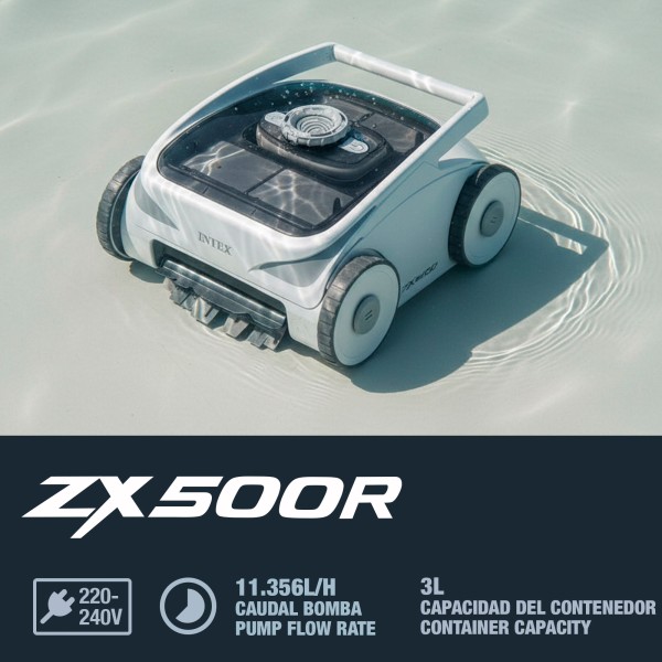 INTEX Robô de limpeza de piscina sem fio automático ZX500R | Distria