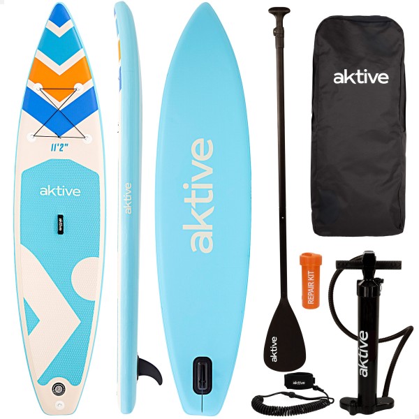 Prancha de stand up paddle inflável para adultos Aktive | Distria