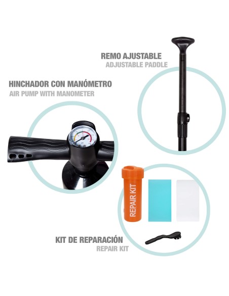 Prancha de stand up paddle inflável para adultos Aktive | Distria