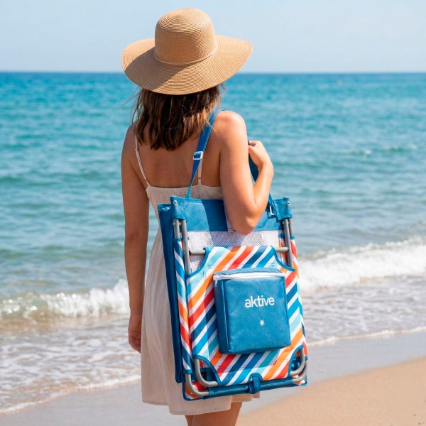 Tapete de praia dobrável compartimento térmico 175x55 cm | Distria