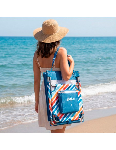Tapete de praia dobrável compartimento térmico 175x55 cm | Distria