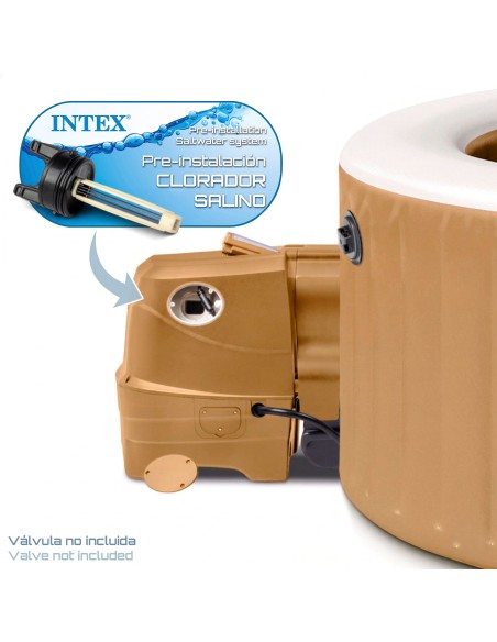 Spa insuflável Bubble Massage Sahara INTEX para 4 pessoas | Distria