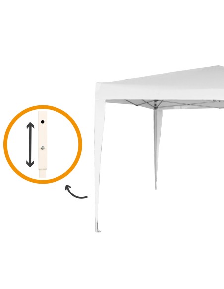 Gazebo de jardim dobrável e ajustável em altura | Distria