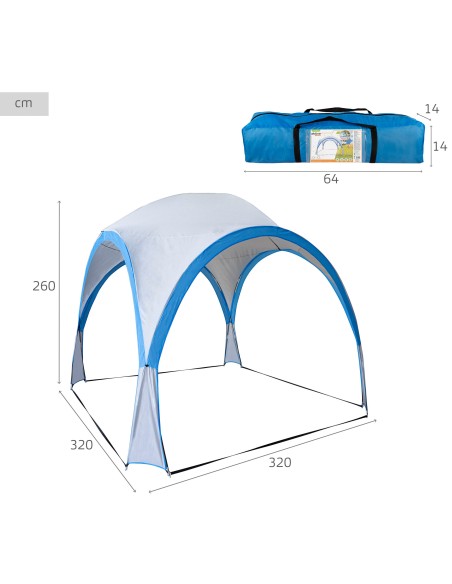 Toldo impermeável para campismo e praia | Distria