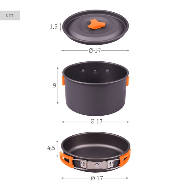 Conjunto de utensílios de cozinha para camping | Distria