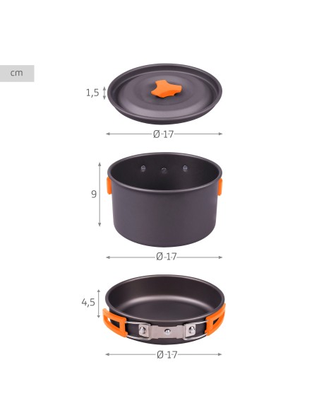 Conjunto de utensílios de cozinha para camping | Distria