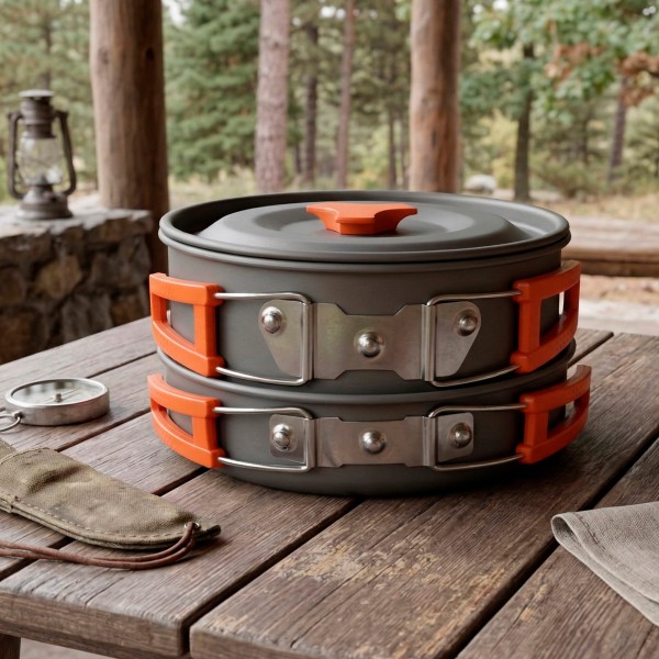 Conjunto de utensílios de cozinha para camping | Distria