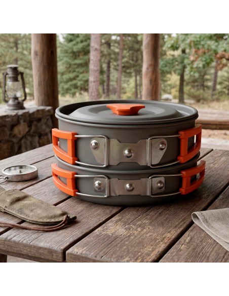 Conjunto de utensílios de cozinha para camping | Distria