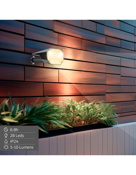 Farol solar LED de luz quente com 2 intensidades | Distria