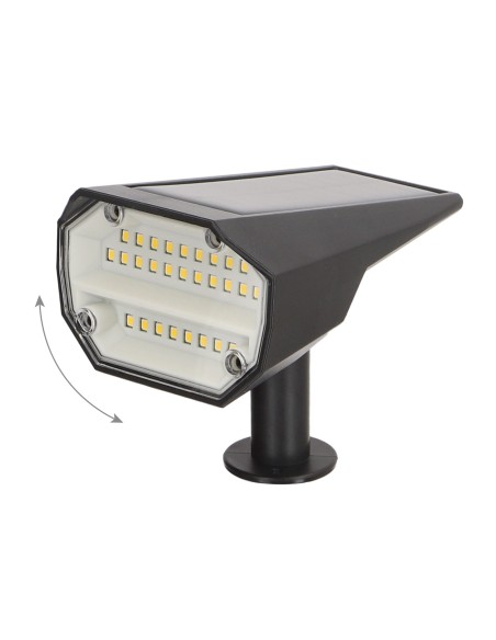 Farol solar LED de luz quente com 2 intensidades | Distria