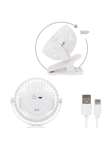 Ventilador de pinça manual 2 em 1 Aktive | Distria