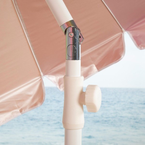 Aktive Guarda-sol de praia com 16 varetas, 200 cm, multicolorido, inclinável, proteção UV50