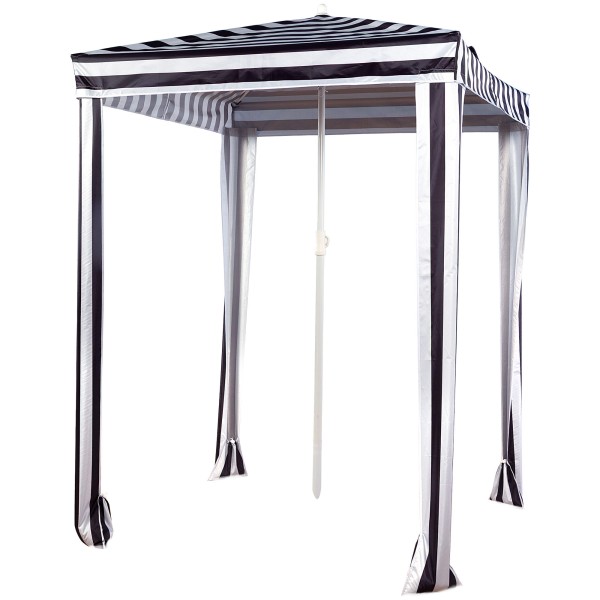 Guarda-sol de praia 2 em 1 conversível em tenda 145x145 cm | Aktive