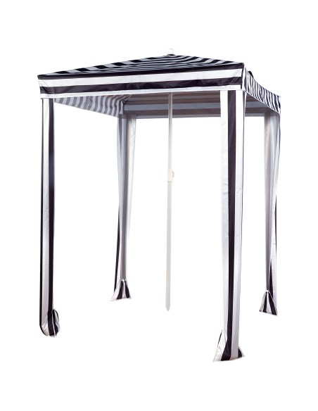 Guarda-sol de praia 2 em 1 conversível em tenda 145x145 cm | Aktive
