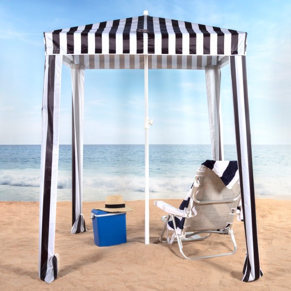 Guarda-sol de praia 2 em 1 conversível em tenda 145x145 cm | Aktive
